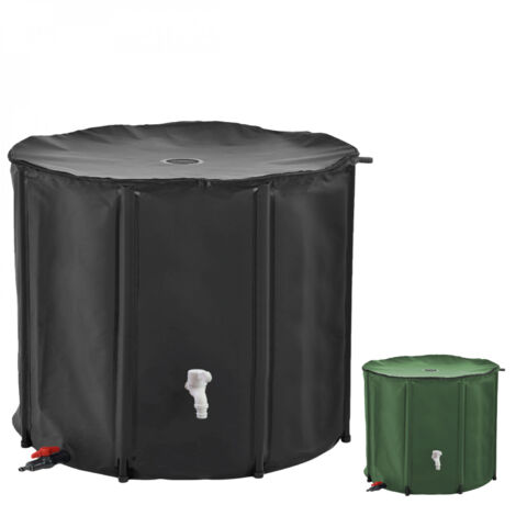 Linxor – Récupérateur d'eau de pluie pliable 1000 L – ABS et tissu PVC résistant aux intempéries – Montage facile – Pour arrosage jardin (1/5)