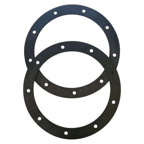 Hayward – Lot de 2 joints de bride bonde de fond pour piscine – Caoutchouc noir – Diamètre intérieur 150 mm – Compatibles modèles 3252 et 3253