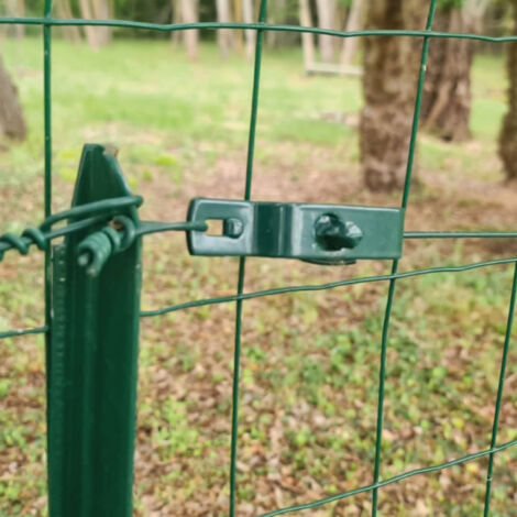 Fil de tension en acier galvanisé plastifié pour grillage ou autre - 50 m x 2.2mm Ø - Vert - Linxor