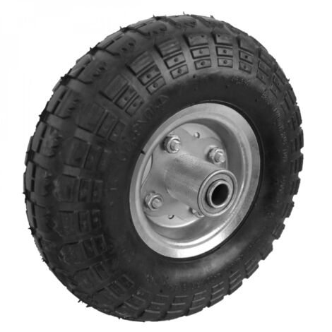 Roue gonflable pour chariot 26 x 8 cm - Axe 20 mm - Linxor (1/3)