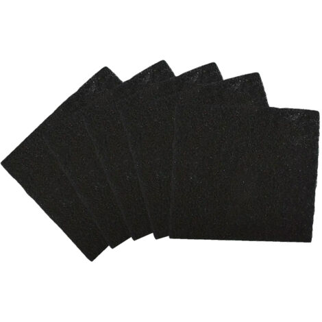 Lot de 5 filtres à charbon actif pour composteur, poubelle à compost - Carré - Linxor