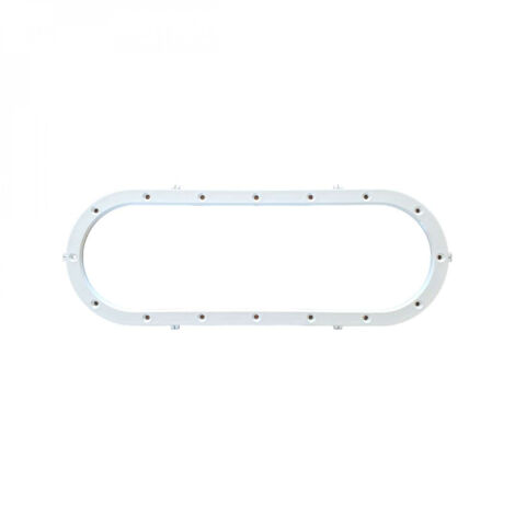 Hayward – Bride skimmer piscine 485x175mm – Compatible modèles 3019 et 3039 – Fixation étanche – Matière ABS – Coloris blanc - SKDX222
