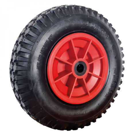 Roue gonflable pour brouette - 4.10 / 3.50 - 6 - Alésage 20 mm - Linxor (1/4)