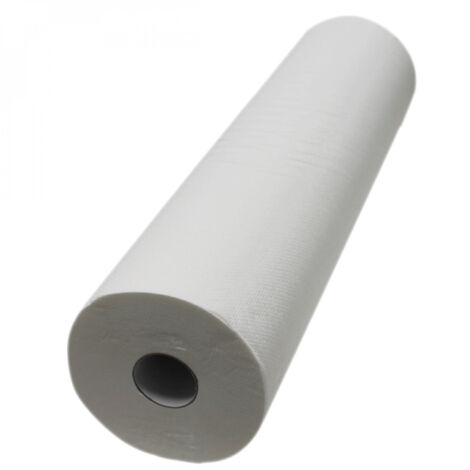 Drap d'examen blanc 50cm x 46m - 34g/m2 double épaisseur aspect gaufré 100% pure ouate - Vivezen