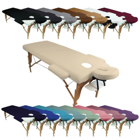 Kit complet de housses pour table de massage - Éponge - Beige - Vivezen