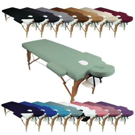 Kit complet de housses pour table de massage - Éponge - Vert pastel - Vivezen