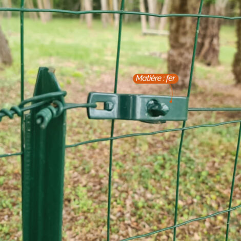 Tendeur en acier galvanisé plastifié N°2 pour fil de grillage ou autre - Vert - Linxor
