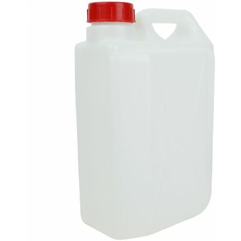 Bidon en plastique (PEHD) pour usage alimentaire avec bouchon - 5L - Linxor