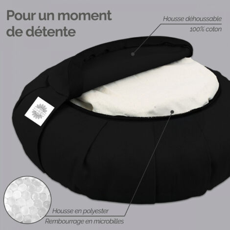 Zafu, coussin de méditation rond - Fabrication 100 % artisanale | Yūwa