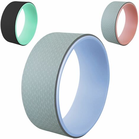 Roue de yoga, pilate 33 x 13 cm - Gris et Bleu - Vivezen