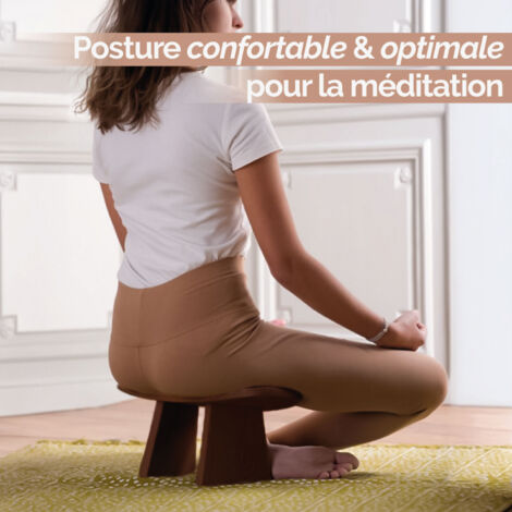 Banc, Tabouret De Méditation, Yoga Pliant En Bois Vivezen | La Redoute