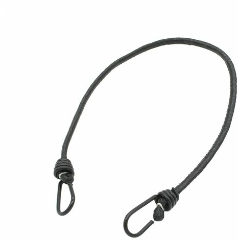 Linxor – Lot de 10 tendeurs sandows élastiques 60 cm – Crochets en acier plastifié – Câble en polypropylène noir – Résistants aux U.V.