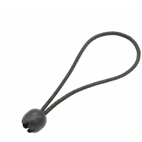 Lot de 10 tendeurs sandows élastiques avec boule - 20 cm - Noir - Linxor