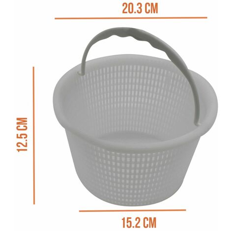 Panier Skimmer Piscine,Panier d'écumoire,Panier de Skimmer Amovible pour  Piscine,Panier d'écumoire en Plastique pour Piscine Hors Sol,Filtre Skimmer