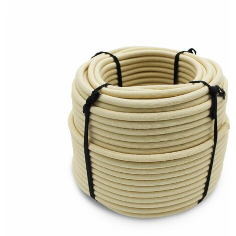Linxor – Tendeur élastique polyéthylène 50 mètres x 6 mm – Tresse textile anti-UV – Pour attacher bâches d’hivernage et pergolas