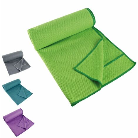 Serviette de yoga 63 x 180 cm antidérapante - Vert - Vivezen