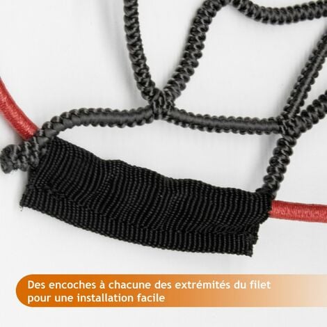 Filet de remorque extensible de 124 x 191 cm jusqu'à 135 x 230 cm - Noir - Linxor