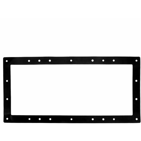 Hayward – Lot de 2 joints de bride pour skimmer de piscine – Diamètre extérieur 455mm – Épaisseur 2,6cm – Coloris noir - SKX15016