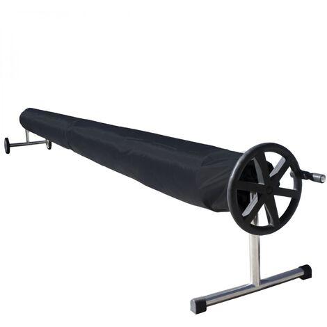 Couverture, bâche, housse de protection pour enrouleur de piscine en tissu Oxford 420D - 3.80 m - Noir - Linxor