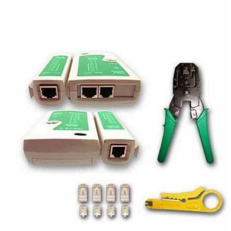 Pince et testeur de câble réseau RJ45, RJ11 et RJ12 - Linxor