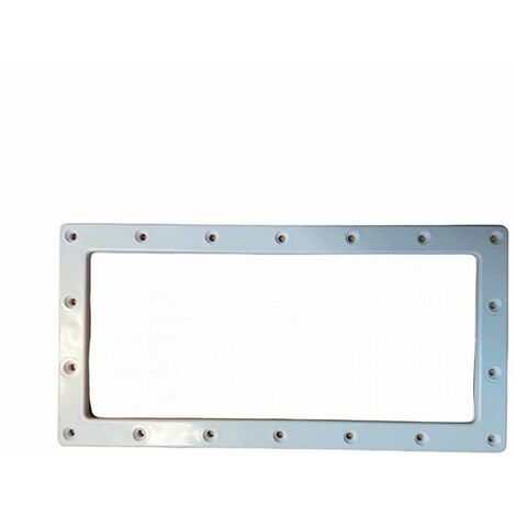 Hayward – Bride grande meurtrière pour piscine – Plastique ABS blanc – Dimensions 455 x 215 mm – Compatible avec skimmers Cofies - SKX15015