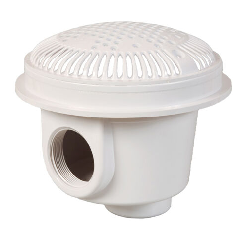 Bonde de fond anti-vortex - 2 pouces - Pour piscine enterrée Béton - Blanc - WG1054AVE - Hayward