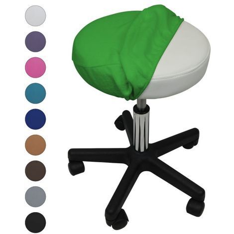 Drap housse de protection en éponge pour tabouret rond - Vert - Vivezen