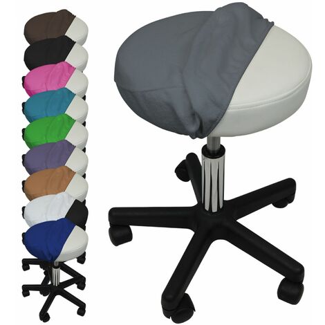 Drap housse de protection en éponge pour tabouret rond – Diamètre 33-37 cm – Lavable en machine à 30° – Confort supplémentaire – Vivezen