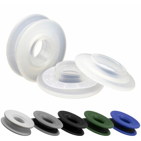 Lot de 40 oeillets à clipser pour bâche à bulles ou autres types de bâches  - Transparent - Linxor