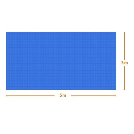 Bâche à bulles 5 m x 3 m pour piscine - 300 microns - Bleu - Linxor