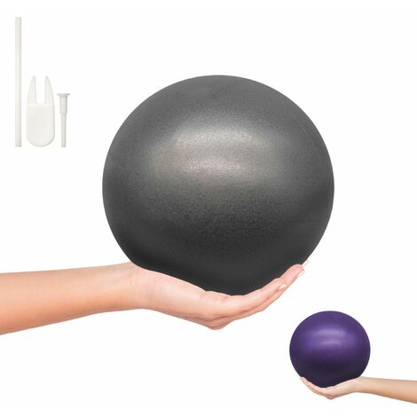 Lot de 5 ballons de fitness pour pilates, gymnastique, diamètre 25 cm - Gris - Vivezen