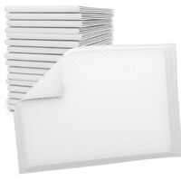Lot de 200 alèses jetables, imperméables - 60 x 90 cm - Blanc - Vivezen