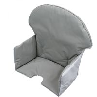 Housse D Assise Pour Chaise Haute Bebe Enfant Gamme Delice Gris Uni Monsieur Bebe