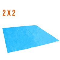 Tapis de sol et de protection bleu pour piscine 2 m x 2 m - Linxor - Bleu