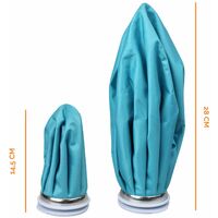 Kit de 2 poches de glace réutilisables chaud-froid avec sangle pour toutes parties du corps - Vivezen - Bleu