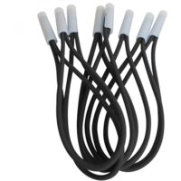 Linxor – Lot de 10 tendeurs sandows Cabiclic 23cm – Embout basculant en plastique – Résistance aux U.V. – Adaptable sur bâches d’hivernage