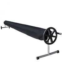 Linxor – Bâche de protection pour enrouleur de piscine 4,80 m – Tissu Oxford 420D résistant aux UV – Installation rapide avec système de scratch