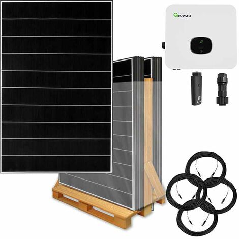 3600 Watt Plug & Play Solaranlage mit Unterputzsteckdose, Growatt  Wechselrichter, EcoDelta
