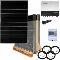 4000 Watt Hybrid Solaranlage, Basisset einphasig inkl. Growatt Wechselrichter, EcoDelta