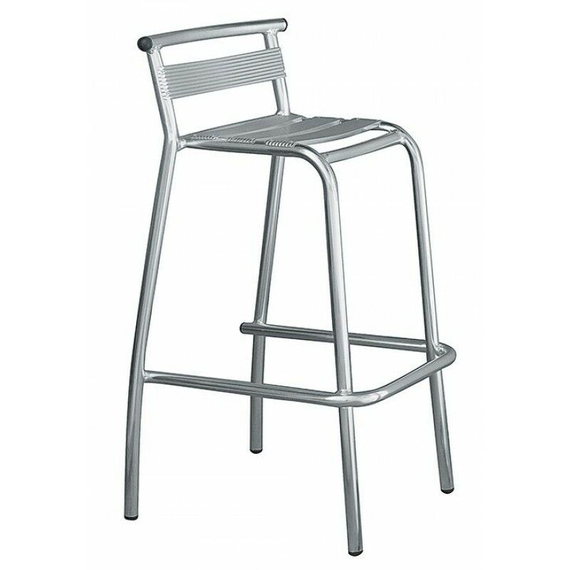 TABOURET AVEC DOSSIER CONFORT PREMIUM PIETEMENT ALUMINIUM - A2M