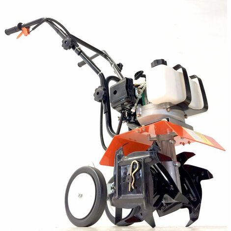 Motobineuse motoculteur avec moteur à combustion 196 cc professionnelle  certifiée CE : : Jardin