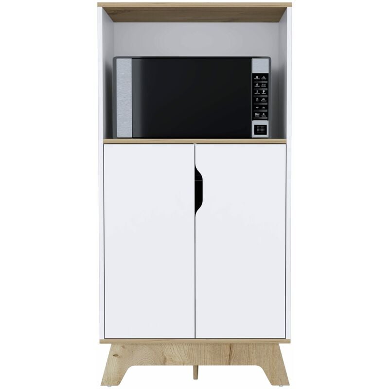 Mueble Auxiliar Para Microondas Atenas - Duna y Blanco