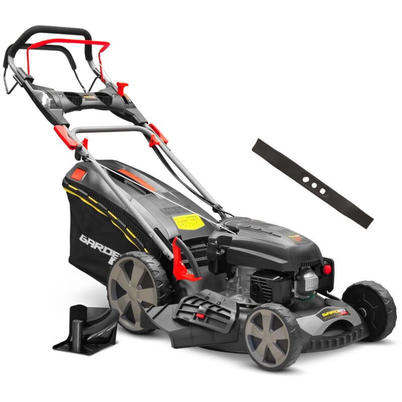 Tondeuse thermique autotractée 170.1cc - 50.8cm livrée avec 2 lames + mulching et éjection latérale - Gardeo Pro
