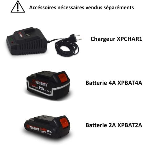 Coupe bordures sans fil 20V - Livré sans batterie - X-Performer
