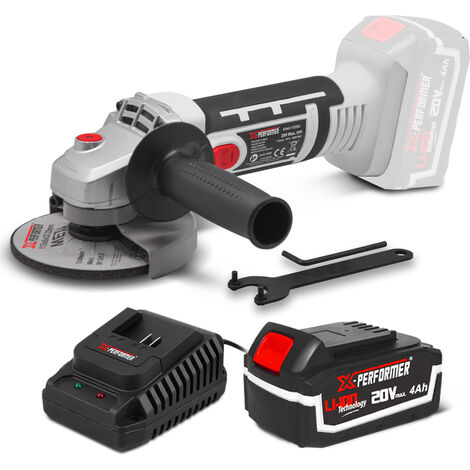 Meuleuse d angle sans fil 20V - 115mm avec batterie 4Ah - X-Performer (1/4)