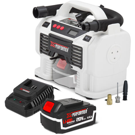 Gonfleur - dégonfleur sans fil 20V avec batterie 4Ah - X-Performer (1/4)