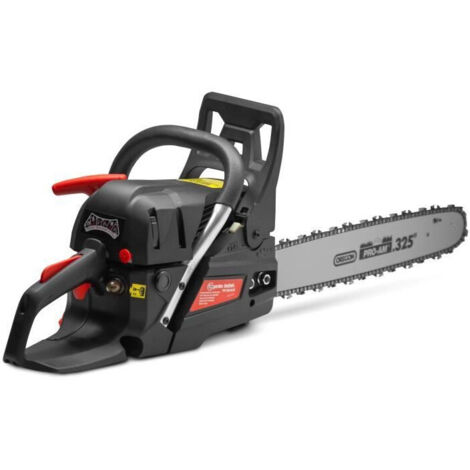Elem Garden Technic – Tronçonneuse thermique TRT5845OR 2400 W – Guide Oregon 51,5 cm – Moteur 2 temps 58 CC – Système anti-vibrations pour confort d'utilisation