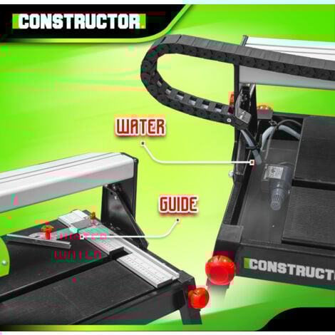 Coupe carrelages radial 800 W - 200mm - Longueur de coupe max 720mm  - Constructor