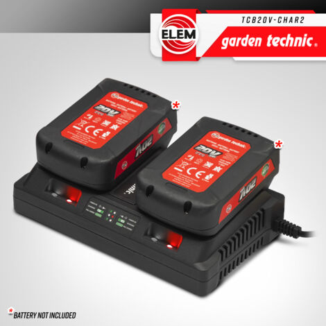 Chargeur double pour batteries 20V lithium