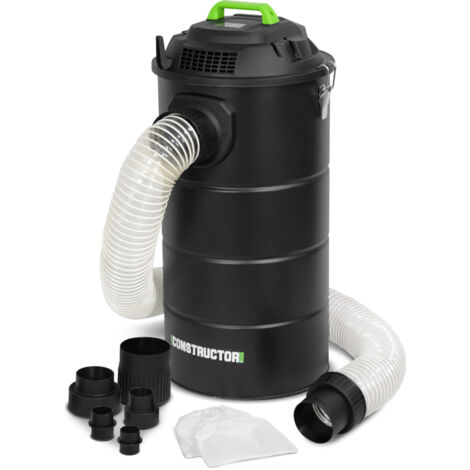 Aspirateur professionnel 1200W avec cuve métallique 65L – Aspiration 96M³/H pour chantiers humides – Dépression max 18Kpa – Constructor